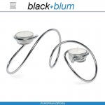 Loop подсвечник для чайных свечей, сталь, Black+Blum
