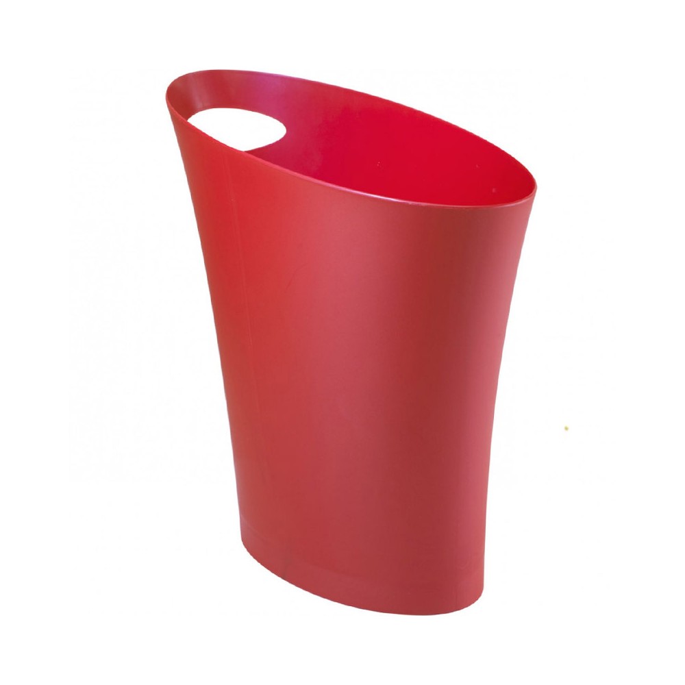 Контейнер мусорный skinny мини красный, L 7 см, W 7 см, H 15 см, Umbra