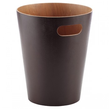 Контейнер мусорный woodrow эспрессо, H 27,9 см, 9 л, дерево, Umbra