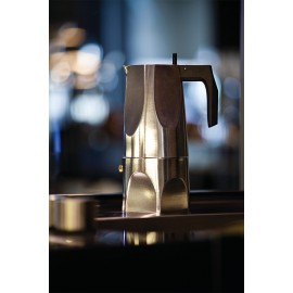 Гейзерная кофеварка для эспрессо ossidiana, 70 мл, Alessi