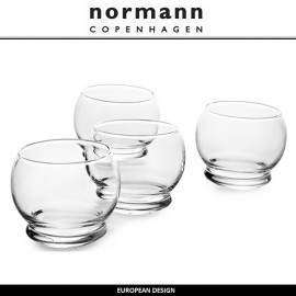 Бокалы "пьяные" Rocking Glass, 4 шт, 250 мл, подарочная коробка, Normann Copenhagen