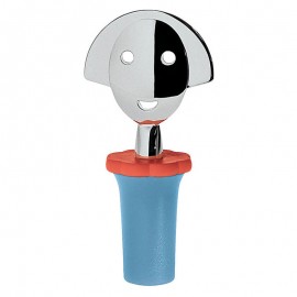 Пробка для бутылки anna stop 2 голубая, L 4 см, W 4 см, H 10 см, Alessi