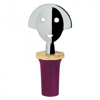 Пробка для бутылки anna stop 2 красная, L 4 см, W 4 см, H 10 см, Alessi