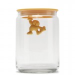 Банка стеклянная gianni 0,9 л. (оранжевая крышка), D 10,5 см, H 15 см, Alessi
