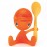 Держатель для яйца cico оранжевый, L 8 см, W 9 см, H 11,5 см, Alessi