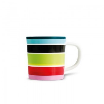 Чашка для эспрессо с блюдцем stripy, L 12,2 см, W 12,2 см, H 9,2 см, Remember