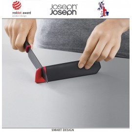 Нож Slice and Sharpen Сантоку, с чехлом со встроенной ножеточкой, лезвие 12.7 см, Joseph Joseph