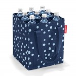 Сумка-органайзер для бутылок bottlebag spots navy, L 24 см, W 2 см, H 28 см, Reisenthel