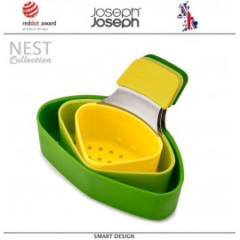 Набор из 3 пароварок для кастрюли, Nest компактный, пластик пищевой Joseph Joseph