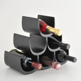 Подставка модульная для винных бутылок Noe, черная, 6 ячеек, Alessi