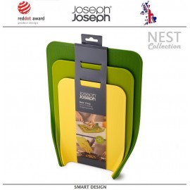 Набор разделочных досок Nest: 3 предмета, зеленый, Joseph Joseph