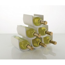 Подставка модульная для винных бутылок noe белая, L 34,5 см, W 15,5 см, H 30 см, Alessi