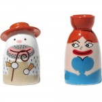 Набор фигурок salvatore la signora acqua 2 шт., L 3,3 см, H 5 см, Alessi