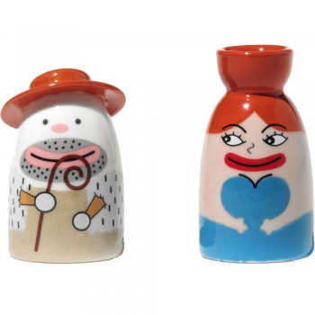 Набор фигурок salvatore la signora acqua 2 шт., L 3,3 см, H 5 см, Alessi
