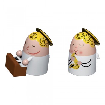 Набор фигурок pianist&saxofonist 2 шт., L 3,3 см, H 5 см, Alessi