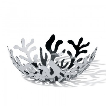 Ваза для фруктов mediterraneo металлик малая, D 21 см, H 9,5 см, сталь нержавеющая, Alessi