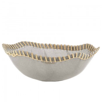 Блюдо глубокое Peneira, D 22 см, H 9 см, сталь, текстиль, Alessi