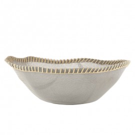 Блюдо глубокое Peneira, D 35 см, H 12,5 см, сталь, текстиль, Alessi