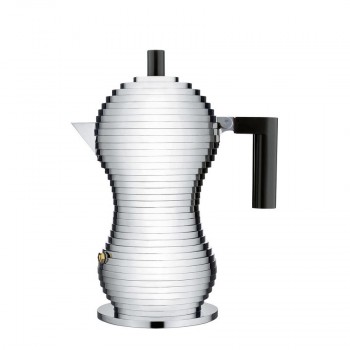 Гейзерный кофейник для эспрессо Pulcina, на 3 чашки, 150 мл, алюминий пищевой, Alessi