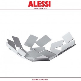 Блюдо глубокое La Stanza Dello Scirocco дизайнерское, 24.5 x 23 см, хром, Alessi