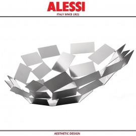 Блюдо La Stanza Dello Scirocco дизайнерское, 41 x 37 см, хром, Alessi