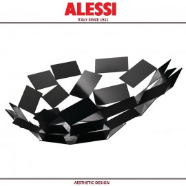 Блюдо La Stanza Dello Scirocco дизайнерское, 41 x 37 см, черное, Alessi
