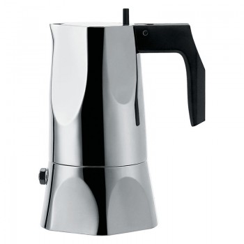 Гейзерная кофеварка для эспрессо ossidiana, 70 мл, Alessi