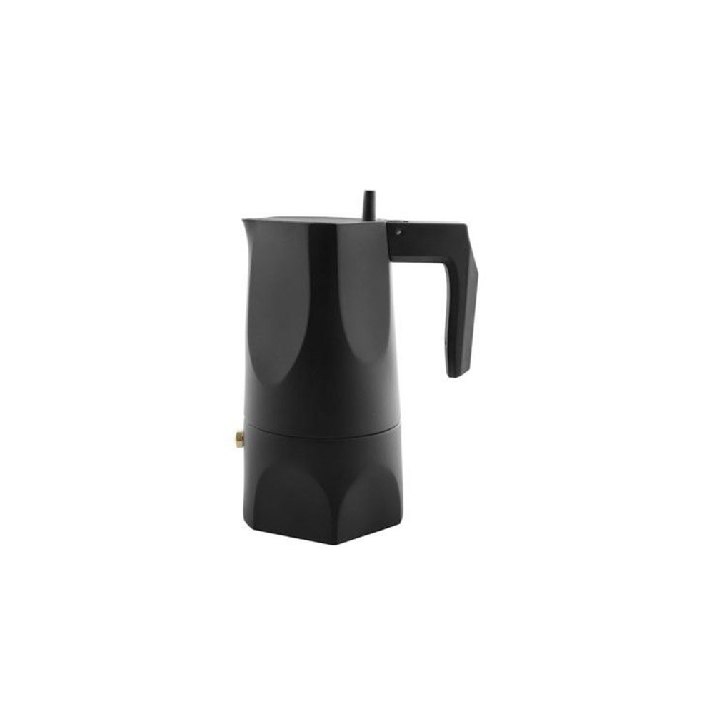 Гейзерная кофеварка для эспрессо ossidiana, 150 мл, черная, Alessi