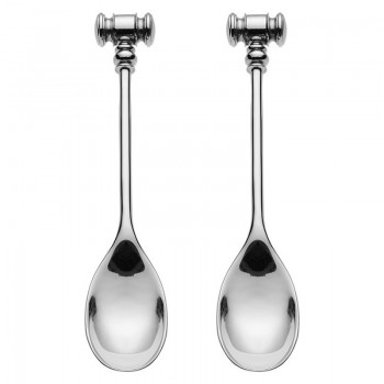 Ложки для яиц с молоточком на конце, 2 шт, серия Dressed, Alessi