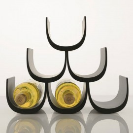 Подставка модульная для винных бутылок Noe, черная, 6 ячеек, Alessi