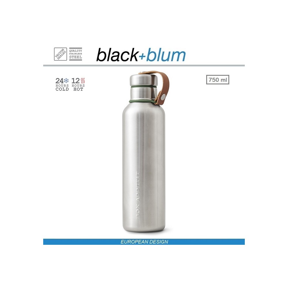 Water Bottle L термос для напитков, стальной-бирюзовый, 750 мл, Black+Blum
