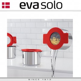 Набор посуды с откидными крышками-фильтрами, 3 предмета, индукционное дно, сталь 18/10, красный, серия Gravity, Eva Solo