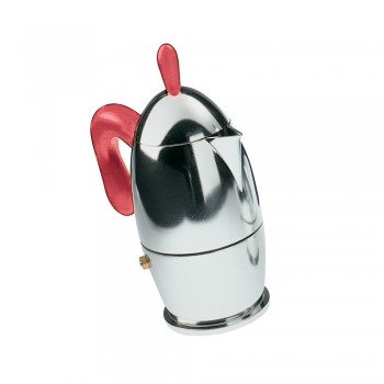 Гейзерная кофеварка для эспрессо zaza на 3 порции, 150 мл, алюминий пищевой, Guzzini