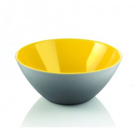 Салатница my fusion 20 см серая/желтая, L 20 см, H 20 см, Guzzini