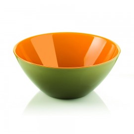 Салатница my fusion 20 см зеленая/оранжевая, L 20 см, H 20 см, Guzzini