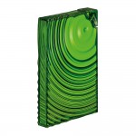 Бутылка ripples зелёная, L 3 см, W 21 см, H 14,8 см, Guzzini