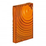 Бутылка ripples оранжевая, L 3 см, W 21 см, H 14,8 см, Guzzini