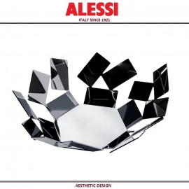 Блюдо глубокое La Stanza Dello Scirocco дизайнерское, 24.5 x 23 см, черный, Alessi