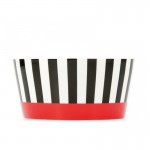 Миска фарфоровая black stripes, L 13,1 см, W 6,5 см, H 13,1 см, Remember