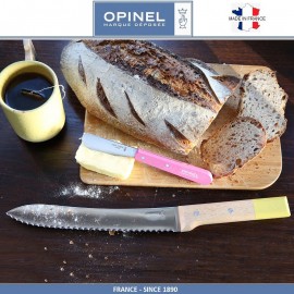 Нож кухонный Parallele для хлеба, лезвие 21 см, желтый, Opinel