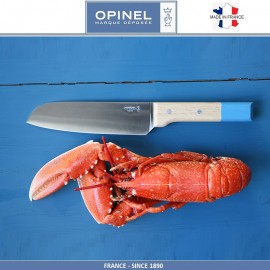Нож кухонный Parallele Cантоку, лезвие 17 см, серо-голубой, Opinel