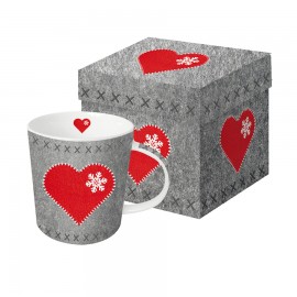 Кружка в подарочной упаковке felt heart 350 мл, Paperproducts Design