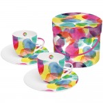 Набор чашек для эспрессо в подарочной коробке aquarell dots 100 мл, Paperproducts Design