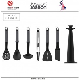 Набор кухонных инструментов Elevate со щипцами на вращающейся подставке Carousel, 7 предметов, Joseph Joseph