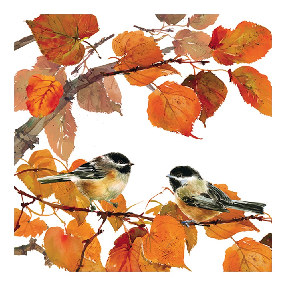 Салфетки autumn birds бумажные 20 шт., Paperproducts Design