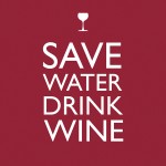 Салфетки save water drink wine бумажные 20 шт., Paperproducts Design