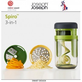 Spiro терка-спиралайзер с 3 лезвиями и контейнером для хранения, Joseph Joseph