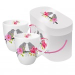 Набор кружек в подарочной коробке Love Birds, 2 шт по 350 мл, фарфор, Paperproducts Design