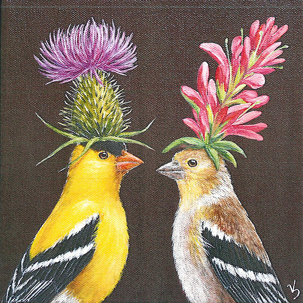 Салфетки goldfinch couple бумажные 20 шт., Paperproducts Design