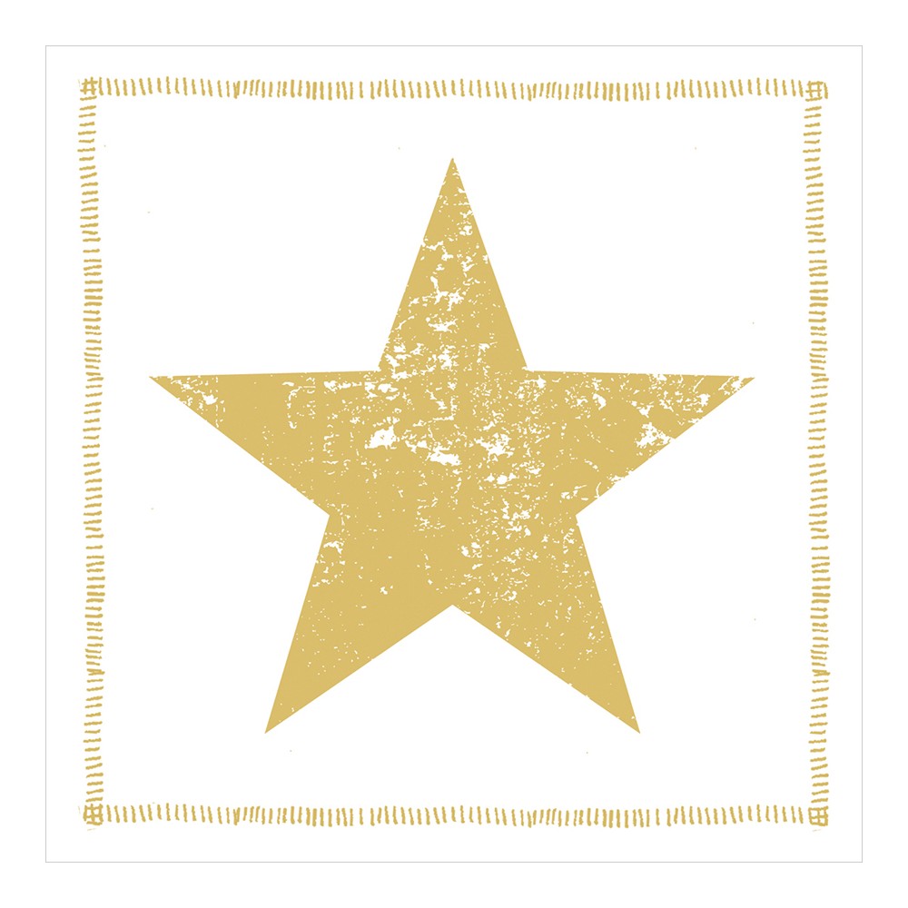 Салфетки star fashion gold бумажные 20 шт., Paperproducts Design